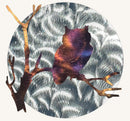 Owl and Moon Metal Wall Art