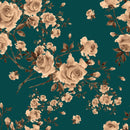 Voguish Beige Roses Wallpaper Fashionable