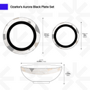 Aurora Black Plates Set