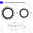 Davi Black Crossroad Plates