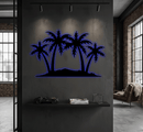 Palm Trees Metal Wall Art – Tropical Beach Home & Outdoor Decor