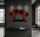 Palm Trees Metal Wall Art – Tropical Beach Home & Outdoor Decor
