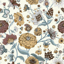 Elegant White Wallpaper with Flowers Tasteful