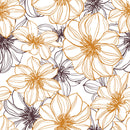 Floral Contours Wallpaper