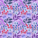 Modish Purple Floral Wallpaper