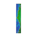 California Coastline Topographic Map | Wall Art Print on Real Wood