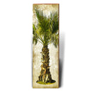 Elegant Palm Tree Interior | Wall Art Print on Real Wood