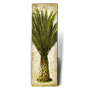Charming Palm Tree Interior | Wall Art Print on Real Wood