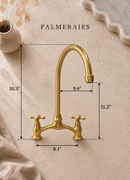 Antique Brass Kitchen Faucet - Unlacquered Brass Kitchen Faucets