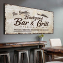 Backyard Bar & Grill Sign XVI