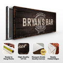 Beer Barrel Bar Sign