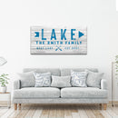 Wooden Lake Arrow Sign
