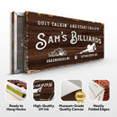 Billiards Room Vintage Sign