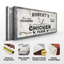 Free Range Chicken Farm Sign