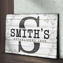 Established Last Name Sign VI