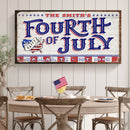 4th of July Personalized Welcome Sign