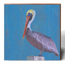 Pastel Pelican | Wall Art Print on Real Wood