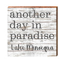 Lake Minocqua Paradise Sign | Real Wood Art Print