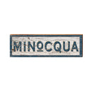 Minocqua Sign | Real Wood Art Print