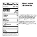Peanut Butter Granola Bar | Single Bar | Gluten, Dairy, & Soy Free | The Gourmet Granola