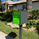 NEW! The Retrobox Locking Package Dropbox in GRAY- Modern Mailbox