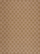 Kuval Checkered Brown Outdoor Rug