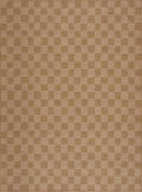 Kuval Checkered Brown Rug