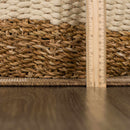 Kuval Checkered Brown Rug