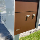NEW! The UpTown Box Locking Package Dropbox in ARCTIC WHITE - Modern Mailbox