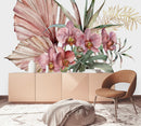 Fashionable Pink Orchid Wallpaper Vogue