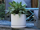 Mid Modern Planter With Detached Saucer By Plantatorem