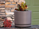 Mid Modern Planter With Detached Saucer By Plantatorem