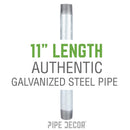 1 1/4 in. x 11 in. Galvanized Pipe