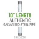 1/4 in. x 10 in. Galvanized Pipe