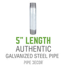 1 in. x 5 in. Galvanized Steel Nipple