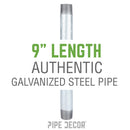1 in. x 9 in Galvanized Pipe
