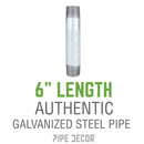 2 in. x 6 in. Galvanized Pipe
