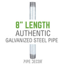 2 in. x 8 in. Galvanized Pipe