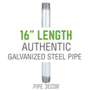 1/2 in. x 16 in. Galvanized Steel Pipe