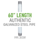1/2 in. x 60 in. Galvanized Steel Pipe