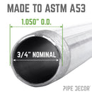 3/4 in. x 24 in. Galvanized Steel Pipe