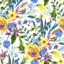 Light Wallpaper with Yellow Flowers