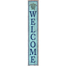 Sea Turtle Welcome Wooden Sign | Wall Art Print on Real Wood