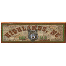 Highlands, NC Black Bear Rustic Latitude Longitude Wooden Sign | Wall Art Print on Real Wood