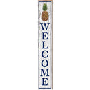 Pineapple Welcome Sign | Wall Art Print on Real Wood