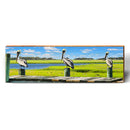 Three Amigos: Pelican Edition | Wall Art Print on Real Wood