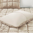 Twin Size Beige Velvety Soft Down Alternative Comforter Set