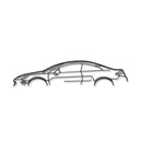 407 Coupe Metal Car Wall Art - MT0834