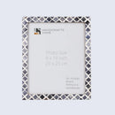 Picture Frames Moroccan Pattern Bone & Resin Inlay Collection in 27 Sizes, Grey