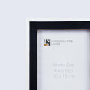 Picture Frames Mosaic Pattern Bone Inlay Collection in 3 Sizes, Black